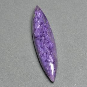 8.00캐럿 천연 바이올렛 차로아이트, 마퀴즈, 32.6×8.1 mm, 투명한