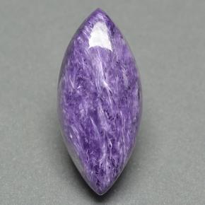 9.36캐럿 천연 바이올렛 차로아이트, 마퀴즈, 23.7×10.9 mm, 불투명체