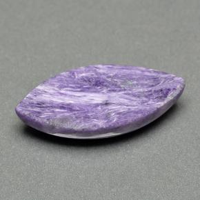 9.36캐럿 천연 바이올렛 차로아이트, 마퀴즈, 23.7×10.9 mm, 불투명체