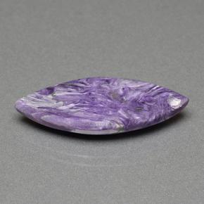9.46캐럿 천연 바이올렛 차로아이트, 마퀴즈, 28.3×11.5 mm, 불투명체