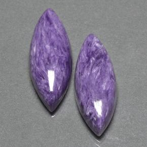 16.62캐럿 천연 바이올렛 차로아이트 보석, 마퀴즈, 23.2×9 mm, 불투명체