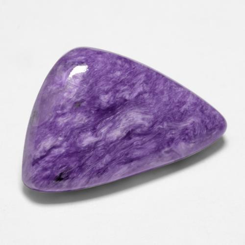 10.30캐럿 천연 라이트 퍼플 바이올렛 차로아이트, 멋진 모양, 21.2×13.7 mm, 불투명체