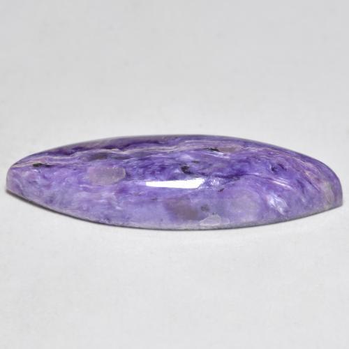 7.83캐럿 천연 라이트 벨벳 퍼플 바이올렛 차로아이트, 마퀴즈, 25.9×8.5 mm, 불투명체