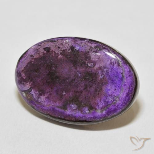 20.25캐럿 천연 Medium Dark-Violet 차로아이트, 타원형, 불투명체