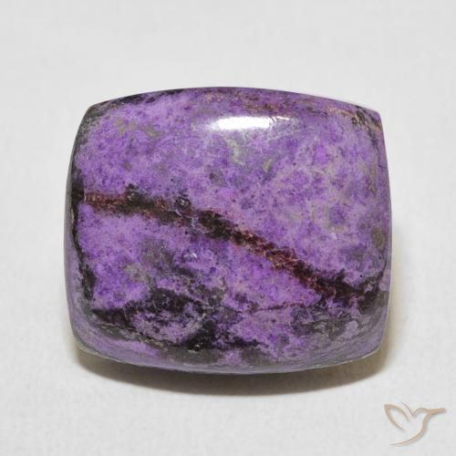 11.21ct 자연스러운 벨벳 퍼플 바이올렛 차로아이트, 방석, 불투명체