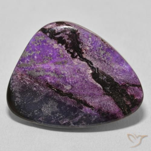 21.42ct 자연스러운 Medium Dark-Violet 차로아이트, 팬시한, 불투명체