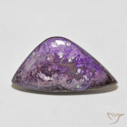 17.16ct 자연스러운 미디엄 딥 바이올렛 차로아이트, 팬시한, 불투명체