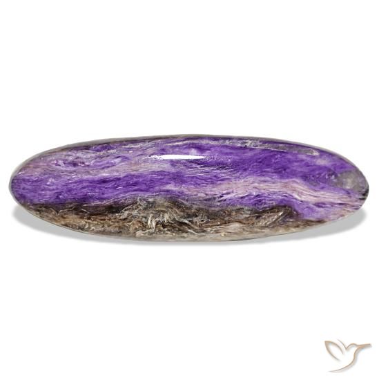 23.32ct 바이올렛 차로아이트, 오벌, 불투명체