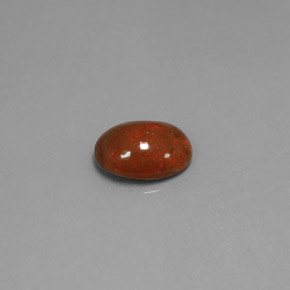 1.04캐럿 천연 멀티컬러 초콜릿 오팔, 타원형 컷, 9.1×7.1 mm, 불투명체