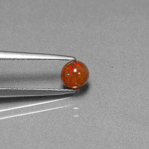0.45캐럿 천연 멀티컬러 초콜릿 오팔, 투명한, 4.93 mm, 투명/반투명