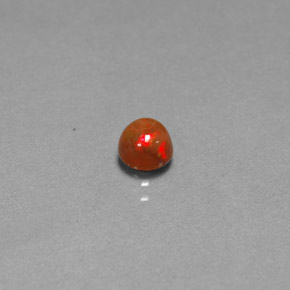 0.45캐럿 천연 멀티컬러 초콜릿 오팔, 투명한, 4.93 mm, 투명/반투명