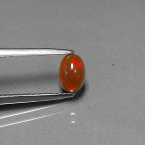 0.43캐럿 천연 다색 초콜릿 오팔, 투명한, 투명/반투명