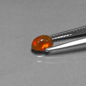 0.43캐럿 천연 다색 초콜릿 오팔, 투명한, 투명/반투명