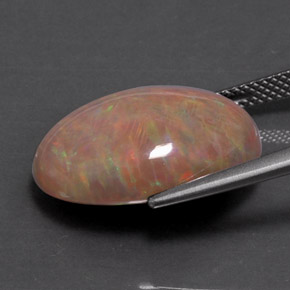 9.78캐럿 천연 다색 초콜릿 오팔, 타원형 컷, 불투명체