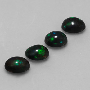 캐럿 천연 다색 초콜릿 오팔 보석, 타원형 컷, 투명한