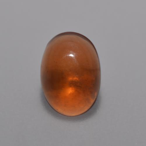 0.36캐럿 천연 어스 오렌지 초콜릿 오팔, 타원형 컷, 6.9×5 mm, 투명한