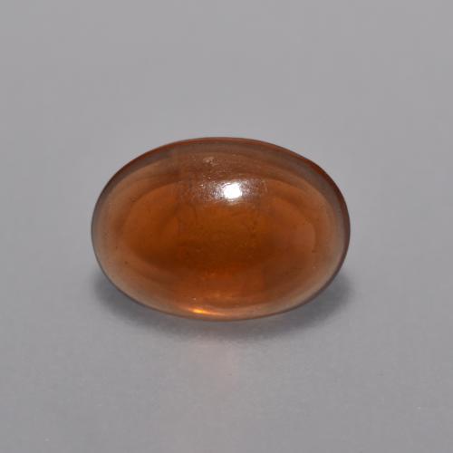 0.36캐럿 천연 어스 오렌지 초콜릿 오팔, 타원형 컷, 6.9×5 mm, 투명한