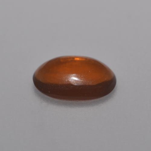0.36캐럿 천연 어스 오렌지 초콜릿 오팔, 타원형 컷, 6.9×5 mm, 투명한