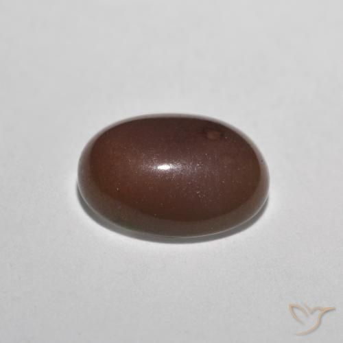 0.72캐럿 천연 다색 초콜릿 오팔, 타원형, 투명한