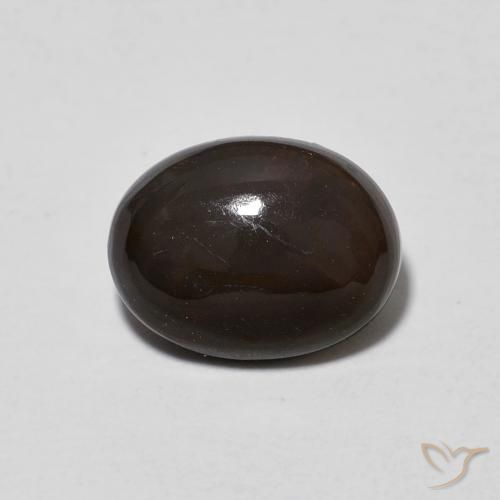 1.20ct 자연스러운 다색 초콜릿 오팔, 타원형, 투명한