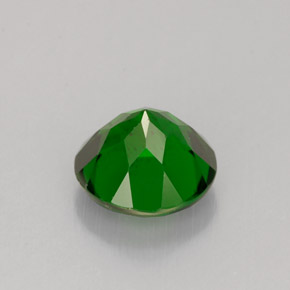 1.48캐럿 천연 그린 크롬 디옵사이드, 라운드 컷, 6.95 mm, VS