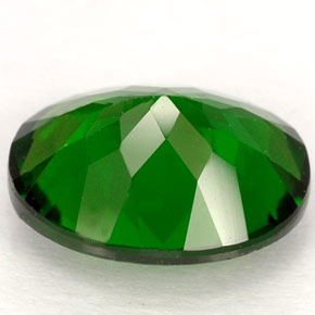 2.62캐럿 천연 그린 크롬 디옵사이드, 타원형 컷, 9.9×8.1 mm, VVS