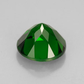 1.51캐럿 천연 그린 크롬 디옵사이드, 라운드 컷, 7.10 mm, SI
