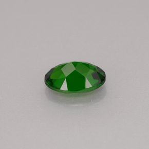 0.77캐럿 천연 그린 크롬 디옵사이드, 타원형 컷, 6.9×5 mm, VS