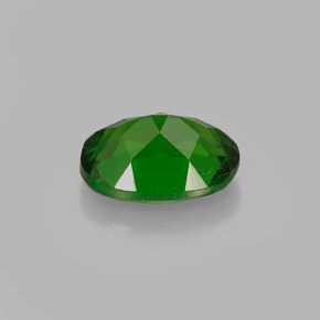 0.89캐럿 천연 그린 크롬 디옵사이드, 타원형 컷, 7×5.1 mm, VS
