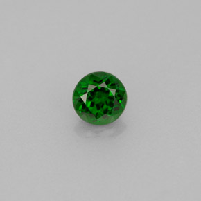 0.45캐럿 천연 그린 크롬 디옵사이드, 라운드 컷, 4.65 mm, VS
