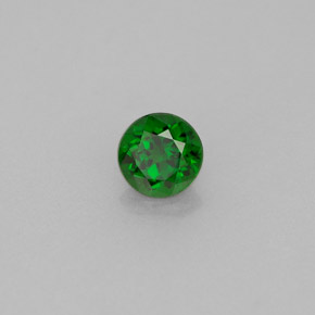 0.45캐럿 천연 그린 크롬 디옵사이드, 라운드 컷, 4.65 mm, VS