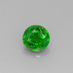 0.45캐럿 천연 그린 크롬 디옵사이드, 라운드 컷, 4.68 mm, VS