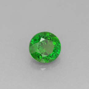 0.45캐럿 천연 그린 크롬 디옵사이드, 라운드 컷, 4.68 mm, VS