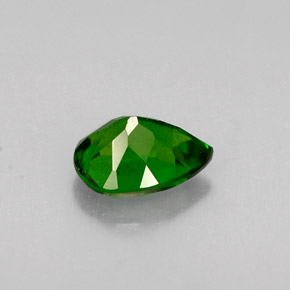 0.77캐럿 천연 그린 크롬 디옵사이드, 배 모양, 6.8×5 mm, VS-SI