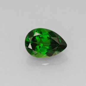 0.83캐럿 천연 그린 크롬 디옵사이드, 배 모양, 7.1×5 mm, VVS