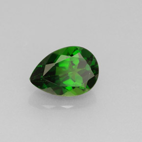 0.83캐럿 천연 그린 크롬 디옵사이드, 배 모양, 7.1×5 mm, VVS