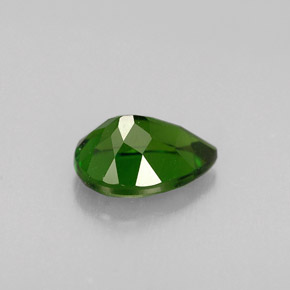 0.83캐럿 천연 그린 크롬 디옵사이드, 배 모양, 7×5 mm, VS