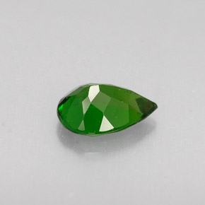 0.72캐럿 천연 그린 크롬 디옵사이드, 배 모양, 7.1×5 mm, VS
