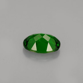 0.88캐럿 천연 그린 크롬 디옵사이드, 타원형 컷, 7.1×5.1 mm, VS