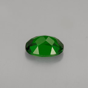 0.87캐럿 천연 그린 크롬 디옵사이드, 타원형 컷, 7×5.1 mm, VS