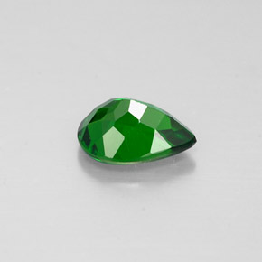 0.62캐럿 천연 그린 크롬 디옵사이드, 배 모양, 6.5×4.7 mm, VS