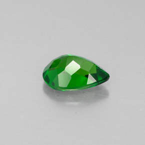 0.59캐럿 천연 그린 크롬 디옵사이드, 배 모양, 6.4×4.7 mm, VVS-VS