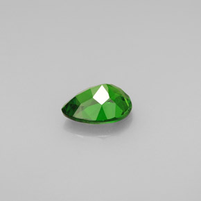 0.69캐럿 천연 그린 크롬 디옵사이드, 배 모양, 6.7×5 mm, VS