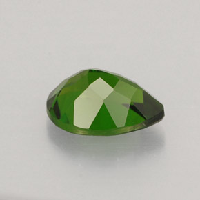 0.82캐럿 천연 그린 크롬 디옵사이드, 배 모양, 7.1×5 mm, VVS-VS