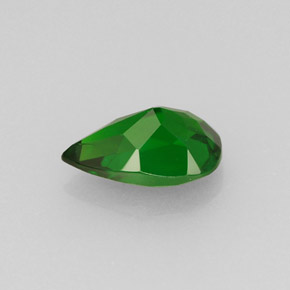 0.84캐럿 천연 그린 크롬 디옵사이드, 배 모양, 7.9×5 mm, VS
