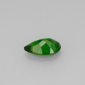 0.78캐럿 천연 그린 크롬 디옵사이드, 배 모양, 7.7×5 mm, VS