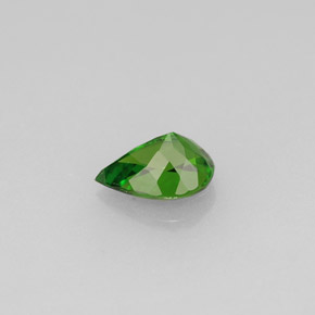 0.53캐럿 천연 그린 크롬 디옵사이드, 배 모양, 6.2×4.4 mm, VVS-VS