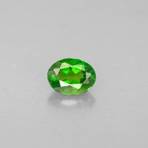 0.28캐럿 천연 그린 크롬 디옵사이드, 타원형 컷, 4.6×3.5 mm, VS