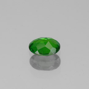 0.35캐럿 천연 그린 크롬 디옵사이드, 타원형 컷, 5.1×4.1 mm, VS-SI