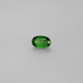 0.34캐럿 천연 그린 크롬 디옵사이드, 타원형 컷, 5.3×3.3 mm, VS-SI